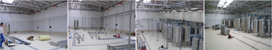 Montage d'une unité de fabrication pour le parfums, Production de Parfums
