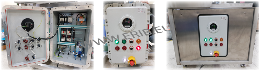 Armoire Ex-d pour zone ATEX 1/2 IIB T4, Filtration et glaçage avec regulation PID
