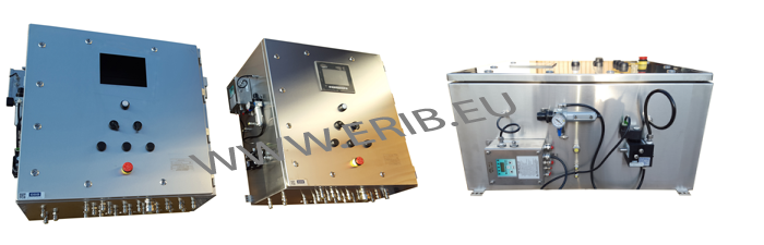 Armoire Ex-p pour zone ATEX 2 IIB T4, ARMOIRE DE COMMANDE équipée d'un IHM